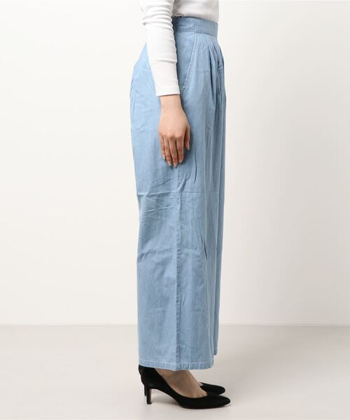 CHARM BERRY TIC（チャームベリーチック）の「4.5OZ 2タックデニムパンツ（デニムパンツ・レディース・ライトブルー/ブルー/ネイビー・M）」の21枚目の写真