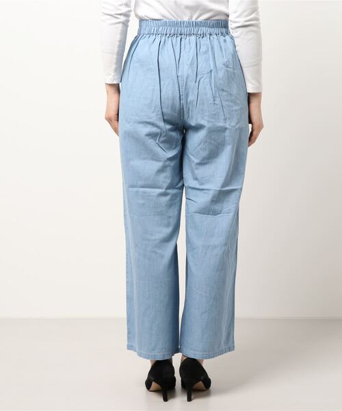 CHARM BERRY TIC（チャームベリーチック）の「4.5OZ 2タックデニムパンツ（デニムパンツ・レディース・ライトブルー/ブルー/ネイビー・M）」の22枚目の写真