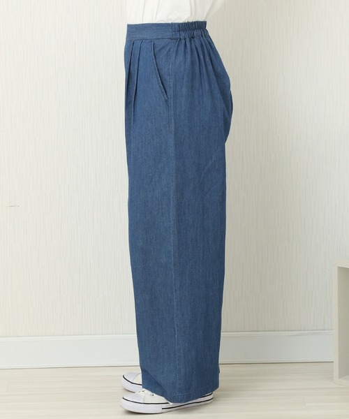 CHARM BERRY TIC（チャームベリーチック）の「4.5OZ 2タックデニムパンツ（デニムパンツ・レディース・ライトブルー/ブルー/ネイビー・M）」の11枚目の写真