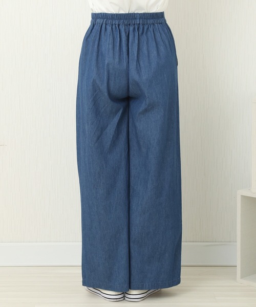 CHARM BERRY TIC（チャームベリーチック）の「4.5OZ 2タックデニムパンツ（デニムパンツ・レディース・ライトブルー/ブルー/ネイビー・M）」の12枚目の写真