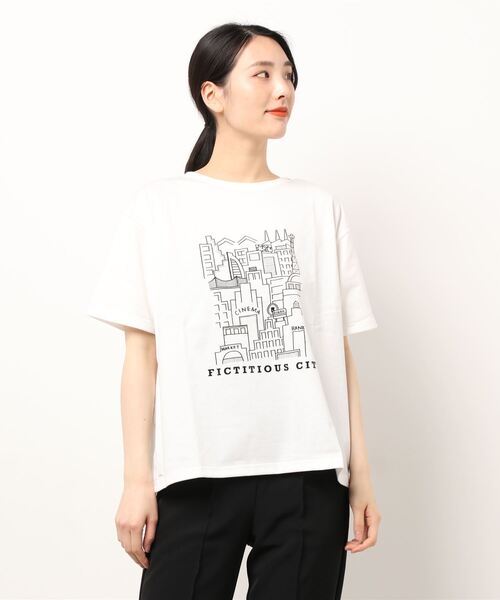 【FIL DE FER フィルデフェール】 beachプリントシャツ★日本製 楽天市場】FIL DE FER｜フィルデフェール（レディース