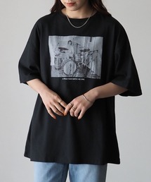 Riberry | フォト＆バックプリントコットンTシャツ(Tシャツ/カットソー)