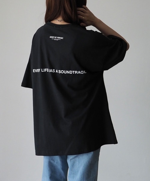 Riberry（リベリー）の「フォト＆バックプリントコットンTシャツ（Tシャツ/カットソー・レディース・オフホワイト/スミクロ・FREE）」の21枚目の写真