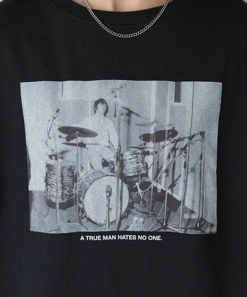 Riberry（リベリー）の「フォト＆バックプリントコットンTシャツ（Tシャツ/カットソー・レディース・オフホワイト/スミクロ・FREE）」の18枚目の写真