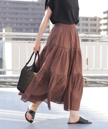 AMERICAN HOLIC | ティアードソフトギャザースカート　＊(スカート)