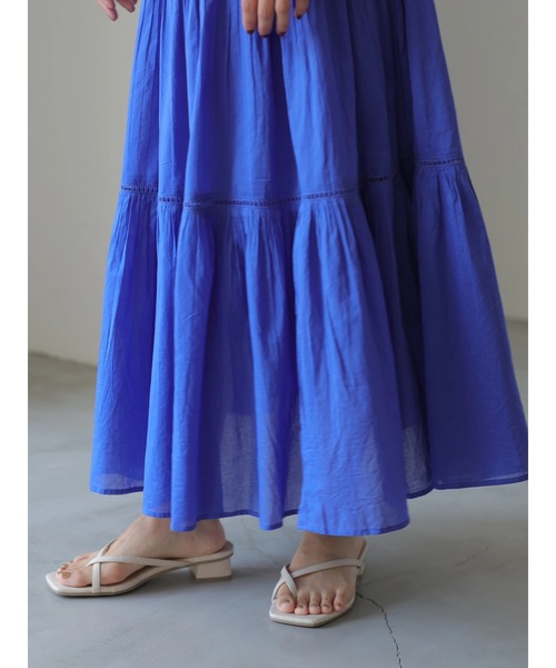 AMERICAN HOLIC（アメリカンホリック）の「ティアードソフトギャザースカート　＊（スカート・レディース・その他14/ブラック/オフホワイト/ブラウン/ブルー・FREE）」の14枚目の写真