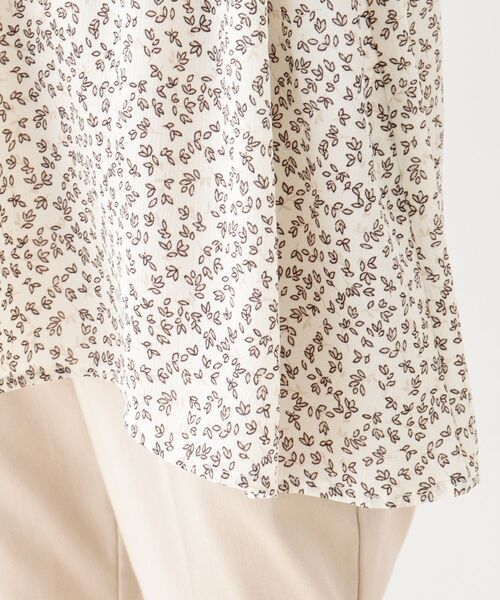 DRESKIP（ドレスキップ）の「◆ウエストリボンリーフ柄ブラウス（シャツ/ブラウス・レディース・ホワイト系3/ブラック系/イエロー系・02/03）」の11枚目の写真