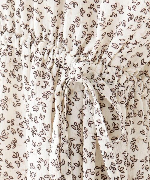 DRESKIP（ドレスキップ）の「◆ウエストリボンリーフ柄ブラウス（シャツ/ブラウス・レディース・ホワイト系3/ブラック系/イエロー系・02/03）」の12枚目の写真