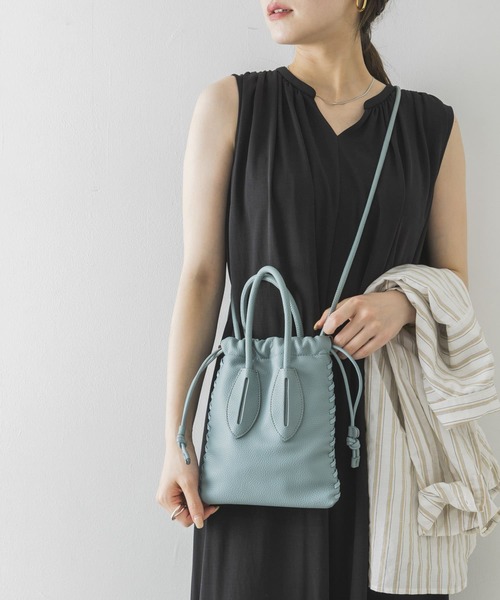 ADD CULUMN（アドカラム）の「【WEB限定】【別注】ADD CULUMN　TURN S ショルダーバッグ（ショルダーバッグ・レディース・ブラック/ブルー/アイボリー/ホワイト系その他/ブラウン・-）」の13枚目の写真