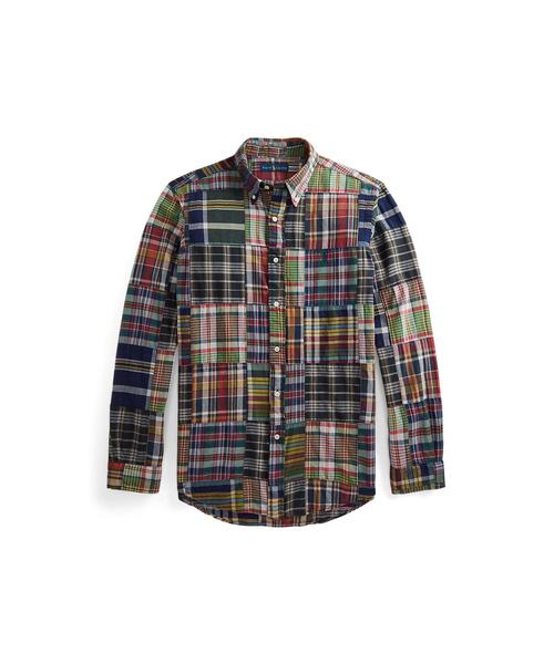 美品 定番 ポロラルフローレン パッチワークインディアンマドラス BDシャツ POLO RALPH LAUREN（ポロ ラルフ ローレン）の「クラシック