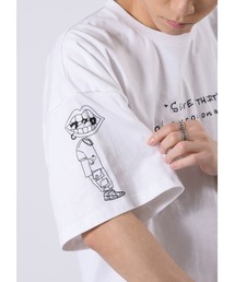 【RE730】なみおくん手書きイラストTシャツ　ビッグシルエット