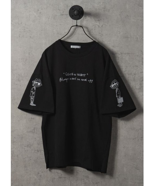 Re730 なみおくん手書きイラストtシャツ ビッグシルエット Tシャツ カットソー Re730 アールイーセブンサーティー のファッション通販 Zozotown