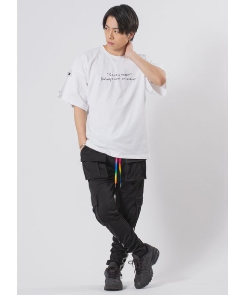 RE730(アールイーセブンサーティー)の「【RE730】なみおくん手書きイラストTシャツ ビッグシルエット(Tシャツ/カットソー・メンズ・ブラック/オフホワイト・MEDIUM/LARGE/X-LARGE)」の21枚目の写真