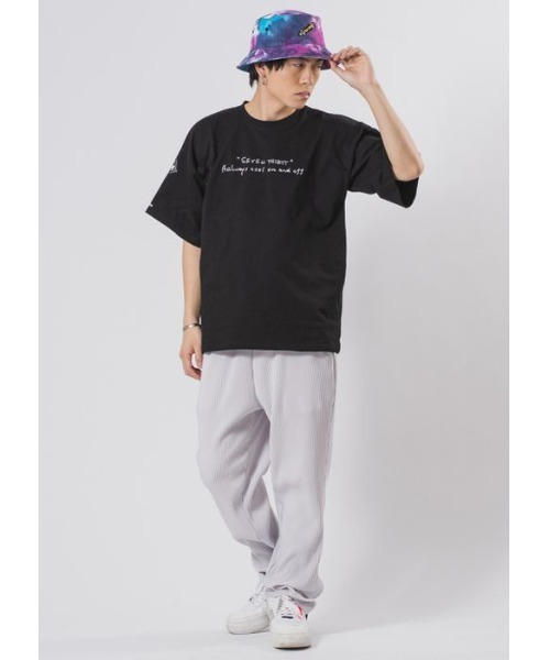RE730(アールイーセブンサーティー)の「【RE730】なみおくん手書きイラストTシャツ ビッグシルエット(Tシャツ/カットソー・メンズ・ブラック/オフホワイト・MEDIUM/LARGE/X-LARGE)」の7枚目の写真
