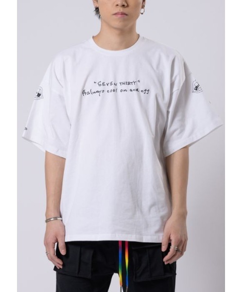 RE730(アールイーセブンサーティー)の「【RE730】なみおくん手書きイラストTシャツ ビッグシルエット(Tシャツ/カットソー・メンズ・ブラック/オフホワイト・MEDIUM/LARGE/X-LARGE)」の10枚目の写真
