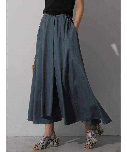 AMERICAN HOLIC（アメリカンホリック）の「切り替えイレヘムフレアスカート　＊（スカート・レディース・ベージュ/ネイビー/グリーン/アイボリー・M/L）」の14枚目の写真