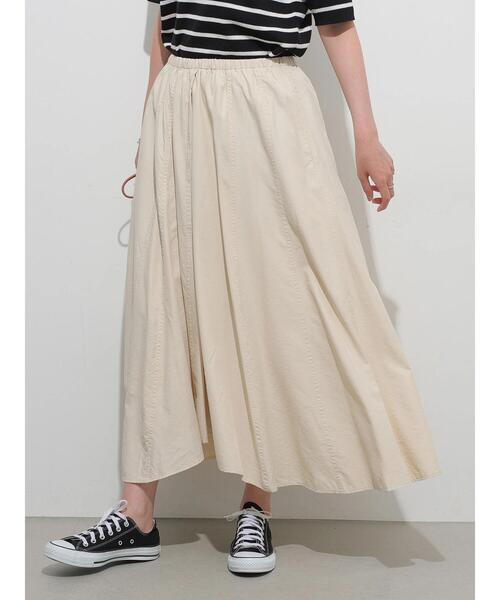 AMERICAN HOLIC（アメリカンホリック）の「切り替えイレヘムフレアスカート　＊（スカート・レディース・ベージュ/ネイビー/グリーン/アイボリー・M/L）」の20枚目の写真