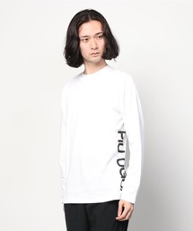 1piu1uguale3 RELAX | 【別注】1PIU1UGUALE3 RELAX/ウノピゥ ウノ ウグァーレ トレ リラックス/サイドプリントロングスリーブTシャツ(Tシャツ/カットソー)