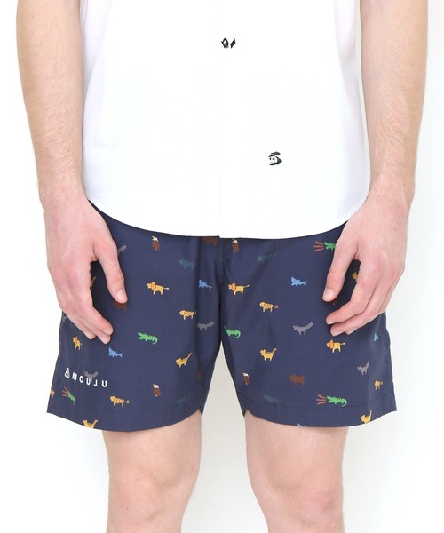Design Tshirts Store graniph(デザイン ティーシャツ ストア グラニフ)の「デンジャラスアニマルズ|ショートパンツ(その他パンツ・メンズ・ネイビー・LARGE/MEDIUM/SMALL)」の5枚目の写真