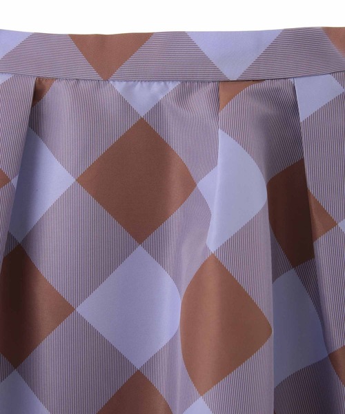 31 Sons de mode（トランテアン　ソン　ドゥ　モード）の「チェック×チュールスカート（スカート・レディース・ブラック×ホワイト/ラベンダー・36/38）」の7枚目の写真