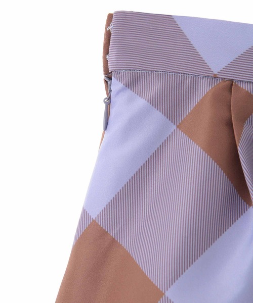 31 Sons de mode（トランテアン　ソン　ドゥ　モード）の「チェック×チュールスカート（スカート・レディース・ブラック×ホワイト/ラベンダー・36/38）」の12枚目の写真