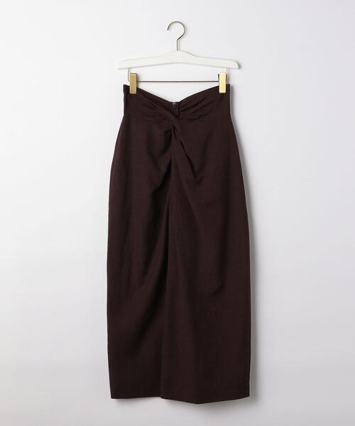 OUTERSUNSET（アウターサンセット）の「＜OUTERSUNSET×green label relaxing(アウターサンセット×グリーンレーベルリラクシング)＞ ウエスト ツイスト [スカート]（スカート・レディース・ダークブラウン/ナチュラル・FREE）」の10枚目の写真