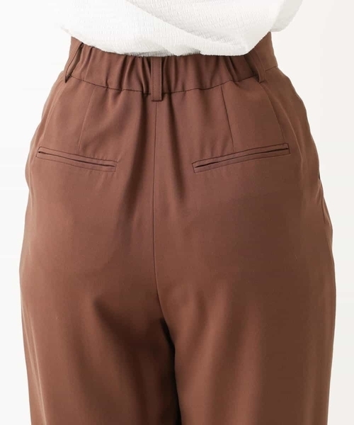 MK MICHEL KLEIN（エムケーミッシェルクラン）の「ウエストタックパンツ/洗える（その他パンツ・レディース・ブラウン/マスタード・38/36）」の8枚目の写真