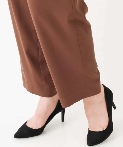 MK MICHEL KLEIN（エムケーミッシェルクラン）の「ウエストタックパンツ/洗える（その他パンツ・レディース・ブラウン/マスタード・38/36）」の10枚目の写真