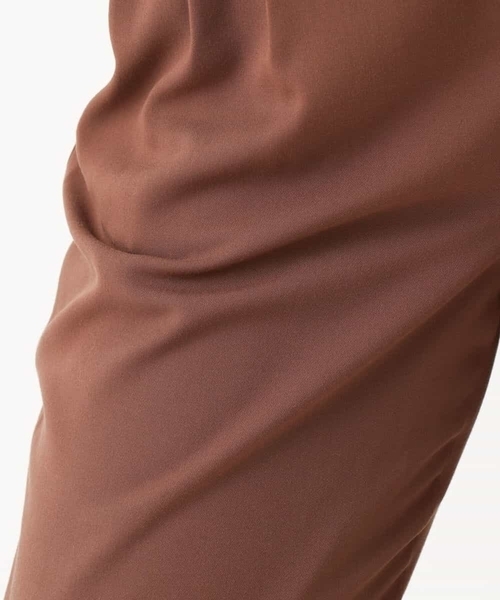 MK MICHEL KLEIN（エムケーミッシェルクラン）の「ウエストタックパンツ/洗える（その他パンツ・レディース・ブラウン/マスタード・38/36）」の11枚目の写真