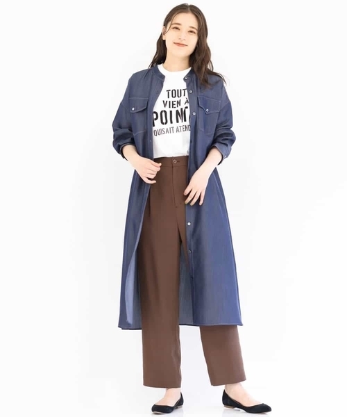 MK MICHEL KLEIN（エムケーミッシェルクラン）の「ウエストタックパンツ/洗える（その他パンツ・レディース・ブラウン/マスタード・38/36）」の12枚目の写真