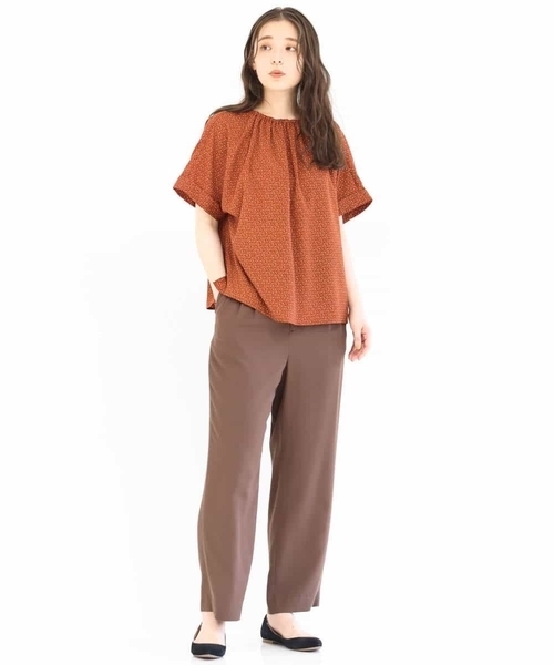 MK MICHEL KLEIN（エムケーミッシェルクラン）の「ウエストタックパンツ/洗える（その他パンツ・レディース・ブラウン/マスタード・38/36）」の20枚目の写真