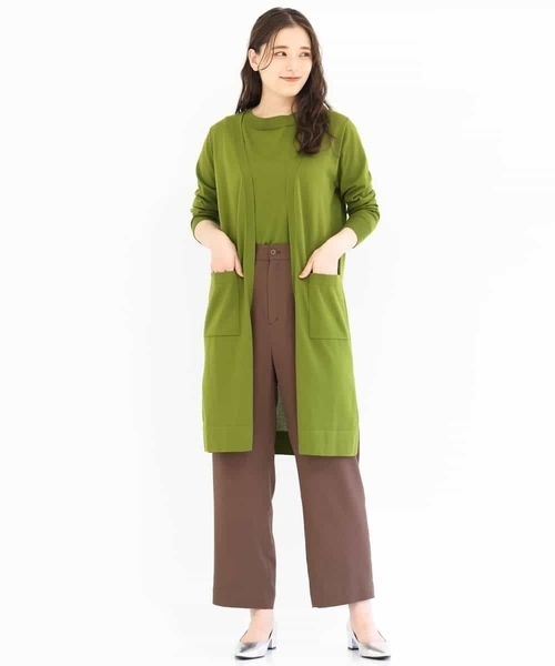 MK MICHEL KLEIN（エムケーミッシェルクラン）の「ウエストタックパンツ/洗える（その他パンツ・レディース・ブラウン/マスタード・38/36）」の21枚目の写真