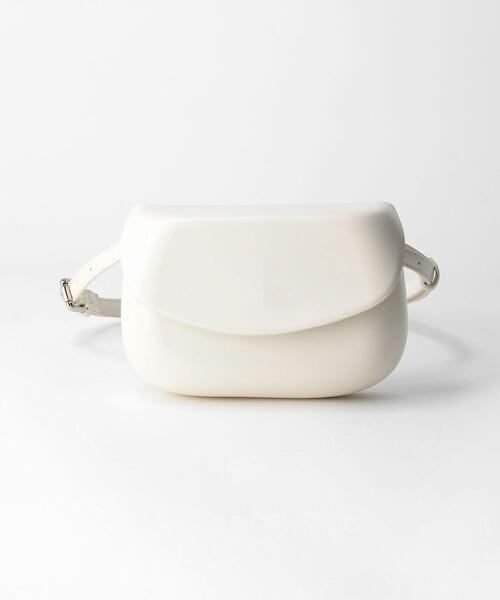 green label relaxing(グリーンレーベルリラクシング)の「<Et/clo(エックロ)> サドル P/W 2WAY バッグ(ショルダーバッグ・レディース・ダークブラウン/オフホワイト・FREE)」の3枚目の写真