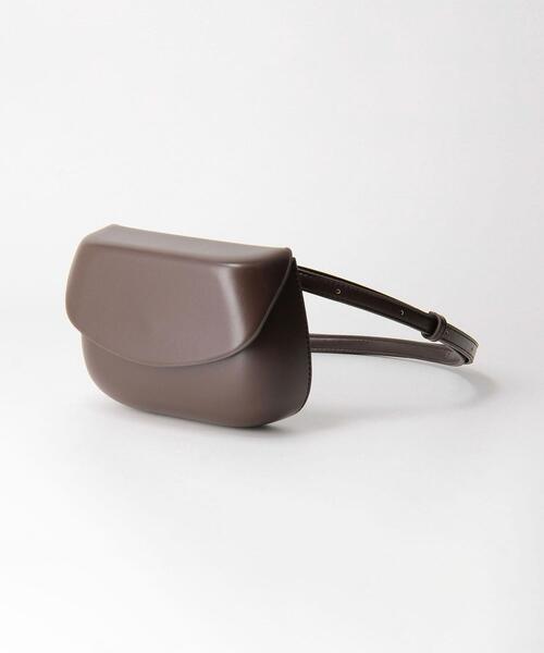 green label relaxing(グリーンレーベルリラクシング)の「<Et/clo(エックロ)> サドル P/W 2WAY バッグ(ショルダーバッグ・レディース・ダークブラウン/オフホワイト・FREE)」の4枚目の写真