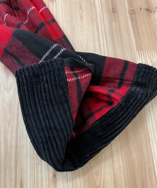 DIESEL（ディーゼル）の「ウールファブリックオーバーチェックシャツジャケット「S-TARO-HOOD」（ミリタリージャケット・メンズ・レッド・L）」の11枚目の写真