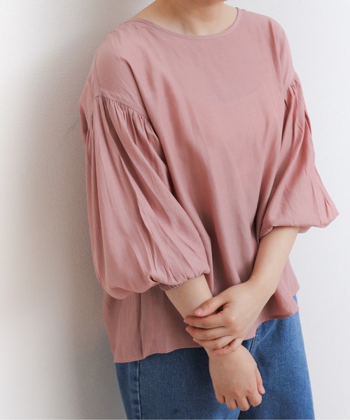 sakishimatokyo（サキシマトーキョー）の「【ZOZO限定】サキシマamp「バックリボンバルーンスリーブブラウス」（シャツ/ブラウス・レディース・ライトグリーン/オフホワイト/ブラック/ピンク・FREE）」の13枚目の写真