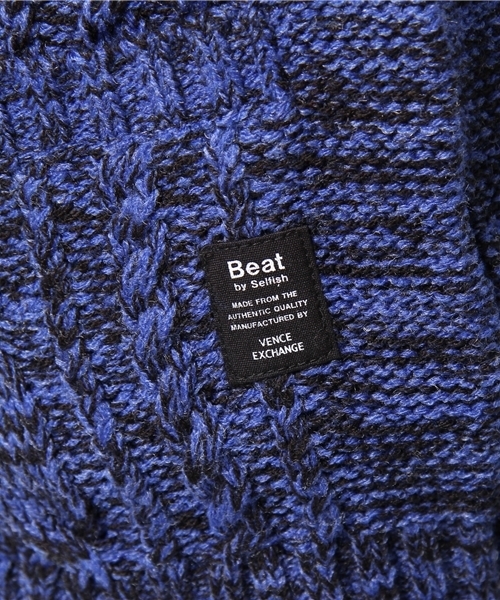 VENCEEXCHANGE(ヴァンスエクスチェンジ)の「アクリルポリプロピレンケーブルアミショールカーディガン(カーディガン/ボレロ・メンズ・シルバー/レッド/ロイヤルブルー・SMALL/LARGE/MEDIUM)」の7枚目の写真