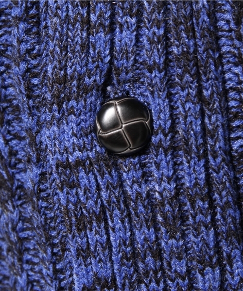 VENCEEXCHANGE(ヴァンスエクスチェンジ)の「アクリルポリプロピレンケーブルアミショールカーディガン(カーディガン/ボレロ・メンズ・シルバー/レッド/ロイヤルブルー・SMALL/LARGE/MEDIUM)」の8枚目の写真