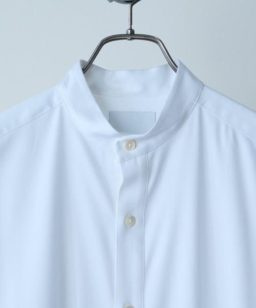 Lui's（ルイス）の「バンブーレーヨンサテンビッグシルエットスリットシャツ（シャツ/ブラウス・メンズ・ホワイト/ブラック・FREE）」の6枚目の写真