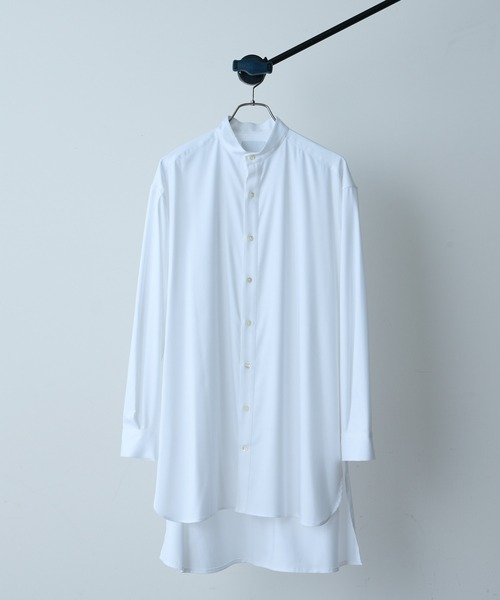 Lui's（ルイス）の「バンブーレーヨンサテンビッグシルエットスリットシャツ（シャツ/ブラウス・メンズ・ホワイト/ブラック・FREE）」の17枚目の写真