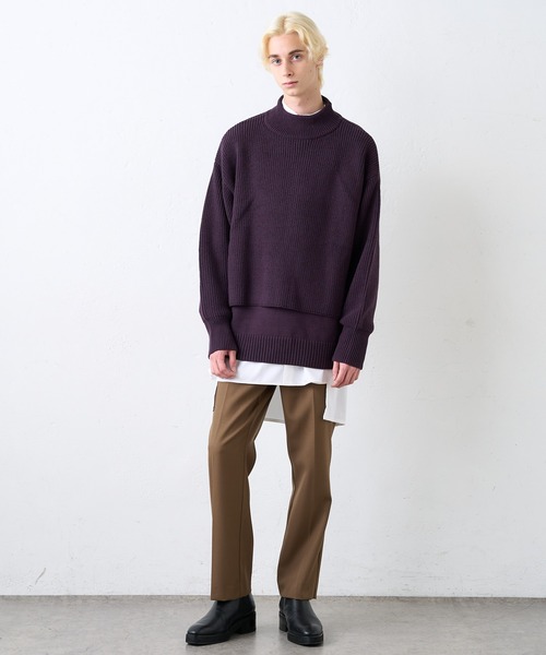 Lui's（ルイス）の「バンブーレーヨンサテンビッグシルエットスリットシャツ（シャツ/ブラウス・メンズ・ホワイト/ブラック・FREE）」の16枚目の写真