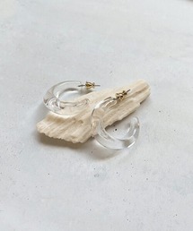 【ECRu.】クリアフープピアス