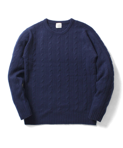 URBAN RESEARCH（アーバンリサーチ）の「URBAN RESEARCH CABLE KNIT C/N（ニット/セーター・メンズ・バーガンディー/ネイビー/ロイヤルブルー/ホワイト・LARGE/MEDIUM）」の10枚目の写真