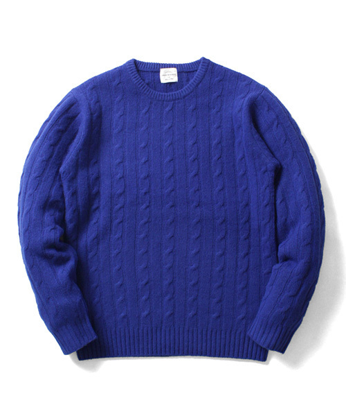 URBAN RESEARCH（アーバンリサーチ）の「URBAN RESEARCH CABLE KNIT C/N（ニット/セーター・メンズ・バーガンディー/ネイビー/ロイヤルブルー/ホワイト・LARGE/MEDIUM）」の11枚目の写真
