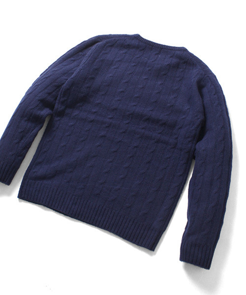 URBAN RESEARCH（アーバンリサーチ）の「URBAN RESEARCH CABLE KNIT C/N（ニット/セーター・メンズ・バーガンディー/ネイビー/ロイヤルブルー/ホワイト・LARGE/MEDIUM）」の16枚目の写真