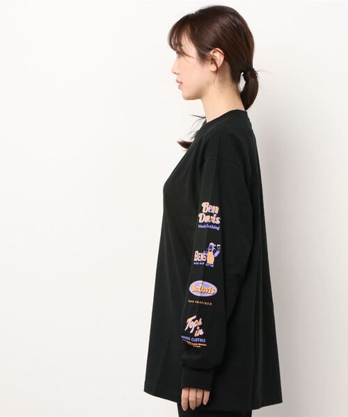 BEN DAVIS(ベンデイビス)の「BEN DAVIS/ベンデイビス 袖プリント バナーロゴ ロングスリーブTシャツ(Tシャツ/カットソー・メンズ・ホワイト/ブラック/パープル/ピンク・M/L/XL)」の20枚目の写真