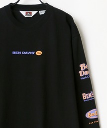 BEN DAVIS（ベンデイビス）の「BEN DAVIS/ベンデイビス 袖プリント バナーロゴ ロングスリーブTシャツ（Tシャツ/カットソー・メンズ）」