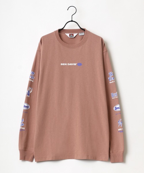 BEN DAVIS(ベンデイビス)の「BEN DAVIS/ベンデイビス 袖プリント バナーロゴ ロングスリーブTシャツ(Tシャツ/カットソー・メンズ・ホワイト/ブラック/パープル/ピンク・M/L/XL)」の10枚目の写真