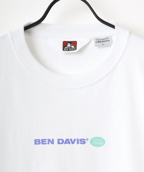 BEN DAVIS(ベンデイビス)の「BEN DAVIS/ベンデイビス 袖プリント バナーロゴ ロングスリーブTシャツ(Tシャツ/カットソー・メンズ・ホワイト/ブラック/パープル/ピンク・M/L/XL)」の19枚目の写真