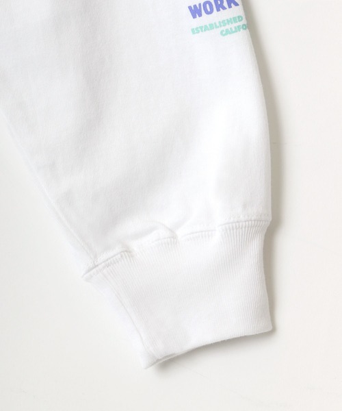 BEN DAVIS(ベンデイビス)の「BEN DAVIS/ベンデイビス 袖プリント バナーロゴ ロングスリーブTシャツ(Tシャツ/カットソー・メンズ・ホワイト/ブラック/パープル/ピンク・M/L/XL)」の12枚目の写真